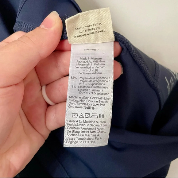 Madewell MWL Form High-Rise 25" Leggings Navy Blue - Picture 9 of 9